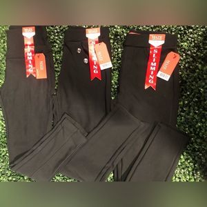NWT 3 Pairs of Maze Collection Slimming Scuba Legging Stretch Pan…